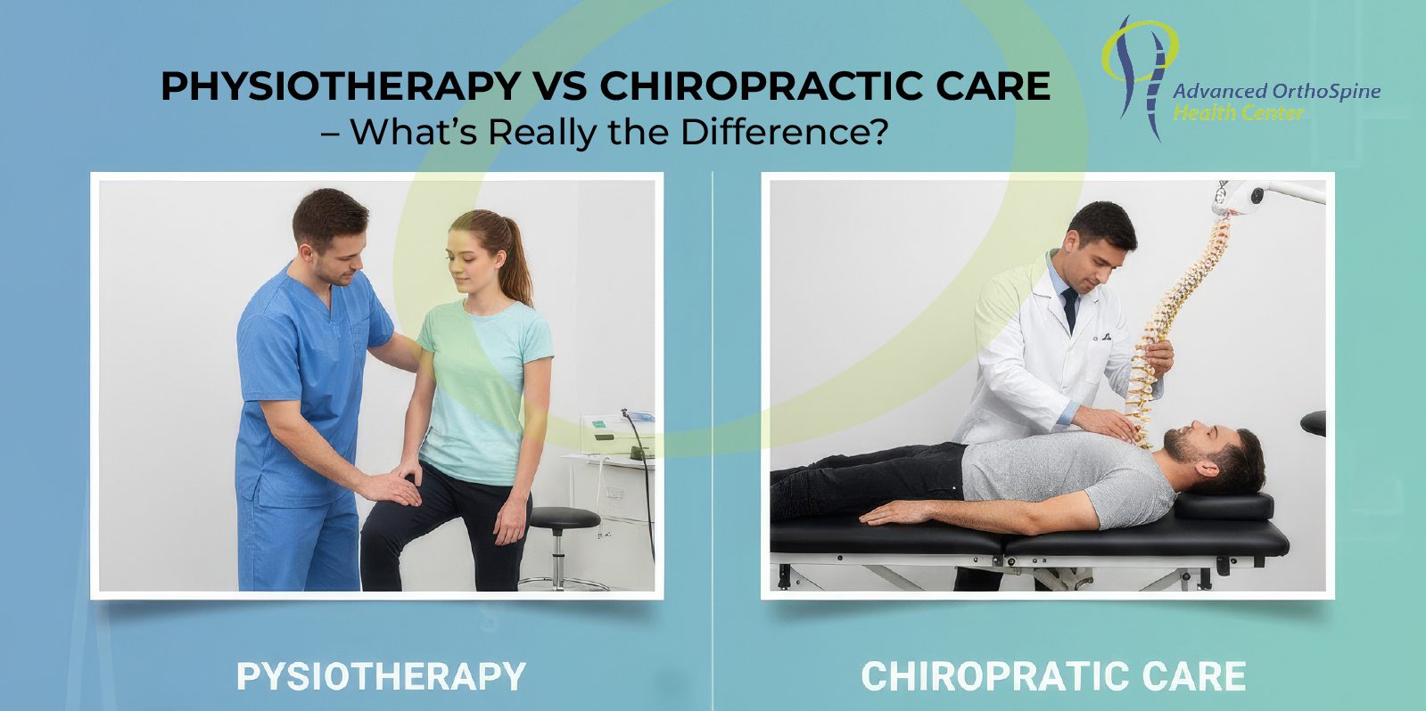 physiotherapy vs chiropractic care