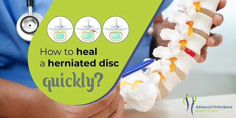 heal a herniated disc quickly